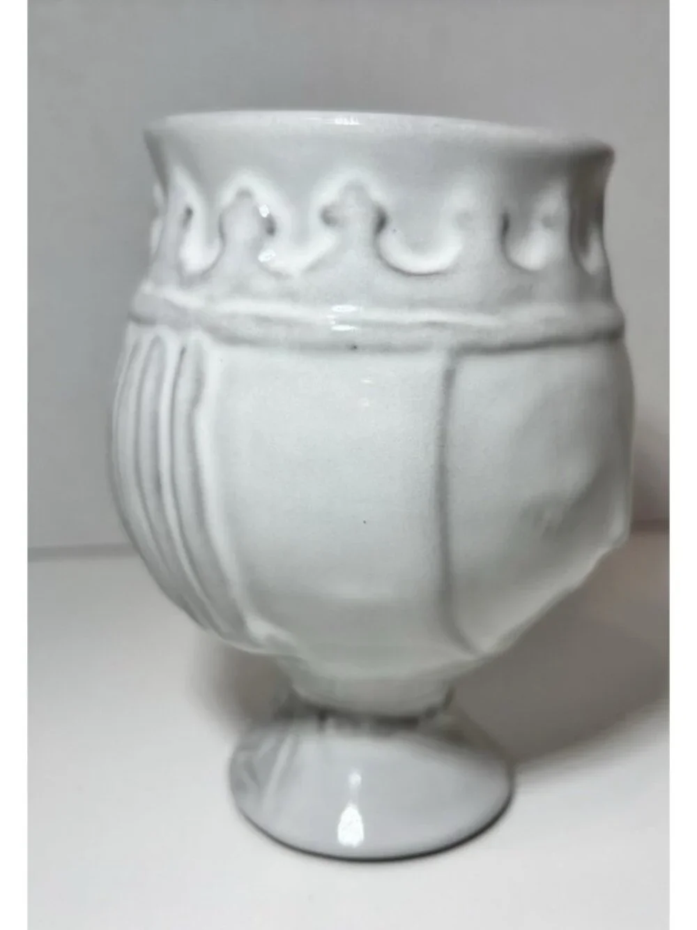 Jonathan Adler Gray Pottery Mug Utopia Two Faced King & Queen Signed